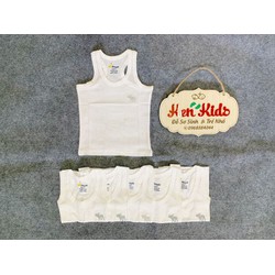 Áo ba lỗ trắng cho bé trai/ gái chất mịn mát 8-28kg – ABLTCB