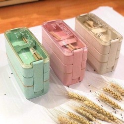 (miễn phí vận chuyển) HỘP ĐỰNG CƠM LUACS MẠCH 3 TẦNG TẶNG KÈM THÌA DĨA SIÊU TIỆN ÍCH – CL2-0834714900