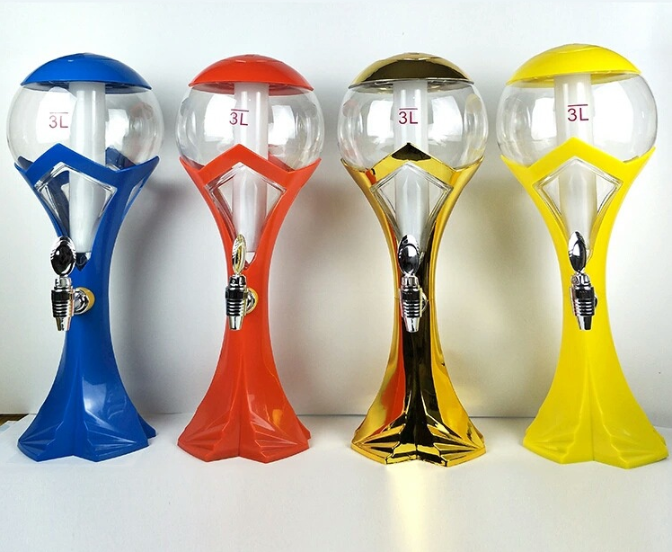 THÁP RÓT BIA CÚP + ĐÈN LED 7 MÀU