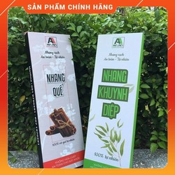 Combo 2 hộp nhang sạch, nhang thảo mộc hương quế và hương khuynh diệp AnAn