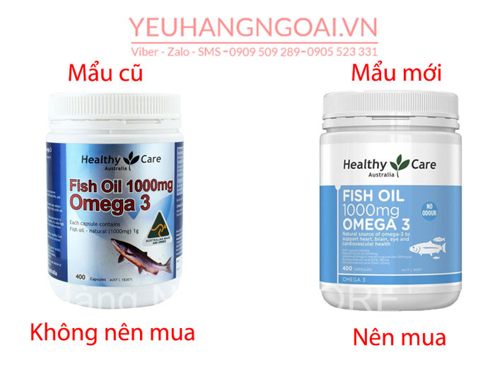 Dầu Cá Tự Nhiên Fish Oil Healthy Care