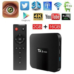 ANDROID TV BOX TX3mini RAM 2GB HĐH 7.1 biến tv thường thành tv thông minh