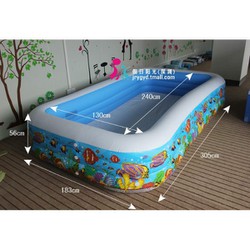 bể bơi 3 tầng 3m1kèm 3 miếng vá , 1 lọ keo và 1 phao chống lật ( loại đẹp chất xịn ) – 888232