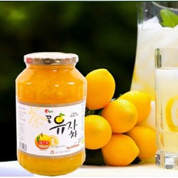 [Miễn phí ship] Mật ong chanh đào Hàn Quốc lọ 1kg