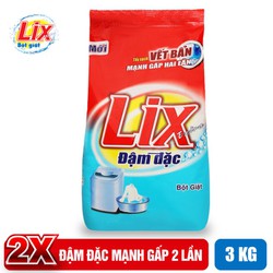 Bột giặt Lix Extra đậm đặc 3kg