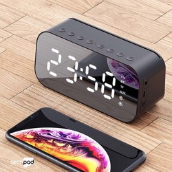 loa bluetooth kiêm đồng hồ báo thức, đài FM