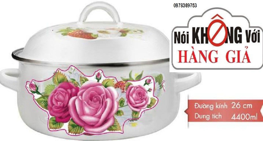 Hình ảnh Giảm giá kịch sàn sale 5 nồi tráng men hoa cao cấp Hình ảnh Giảm giá kịch sàn sale 5 nồi tráng men hoa cao cấp