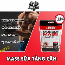 Sữa tăng cân Muscle Mass Gainer 12Lbs (5.44Kg)