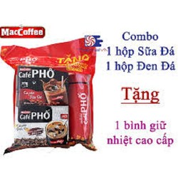 [Nhâp mã SD9961 giảm 10K] Combo 1 Cà phê Phố sữa đá - cafe đen đá tặng bình giữ nhiệt cao cấp