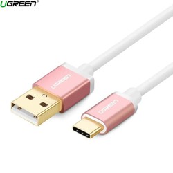 Bộ chuyển đổi usb 2.0 sang usb-c ugreen 30509 1.5m màu hồng us188