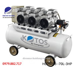 Máy nén khí không dầu Kotos - Model: HD750*3 -70L