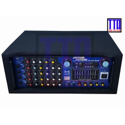 Amply Bluetooth 16 sò Karaoke 2 quạt 4 lỗ Mic