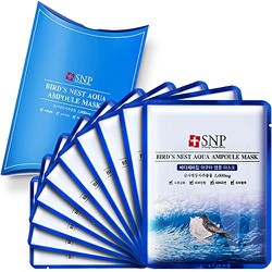 ComBo 10 Mặt Nạ Tinh Chất Tổ Yến SNP Bird's Nest Aqua Ampoule Mask 25ml - Nhật Bản