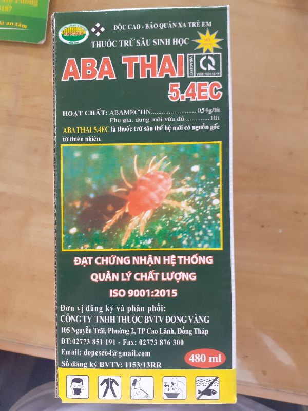 Th uốc Trừ Sâu Sinh Học Aba Thai 5.4Ec - Aba5.4Ec