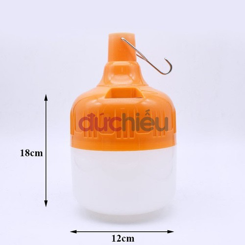 Bóng đèn tích điện 100W từ 6-8h tặng 1 dây sạc USB