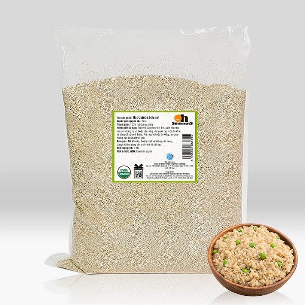 Quinoa (Diêm Mạch) Trắng Hữu Cơ 5KG
