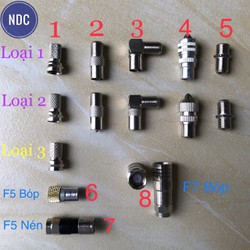 10 Jack Rắc Tivi, Rắc Nối Cáp, Rắc Chuyển Truyền Hình Cáp Các Loại (Loại 1,2,3) – RTV-ALL