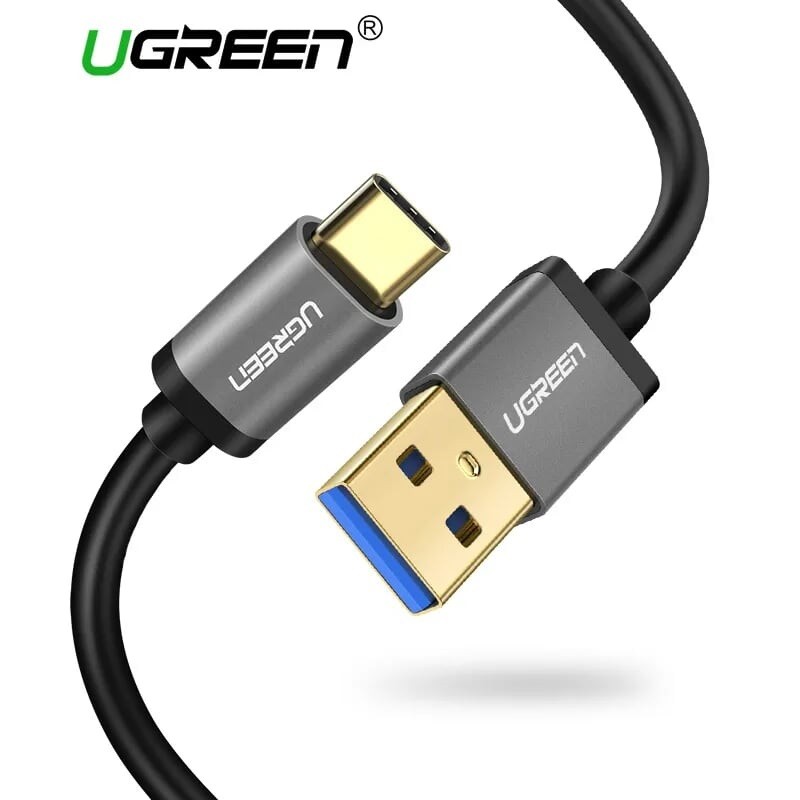 Hình ảnh Dây USB 3.0 sang USB-C Ugreen 30533 1M màu đen US18