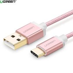 Dây USB 2.0 sang Type-C đầu nhôm dây bọc vinyl Ugreen 20867 1.5M màu Hồng US174