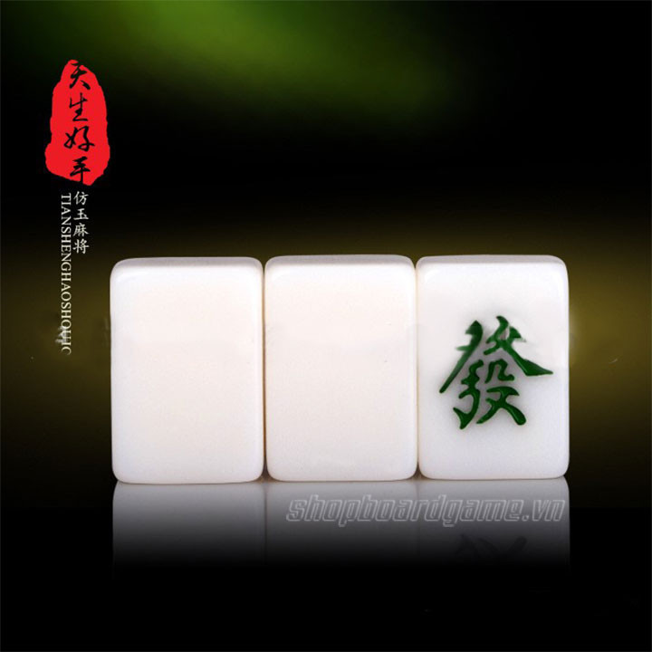 Mạt chược bạch ngọc 144 quân size 42mm