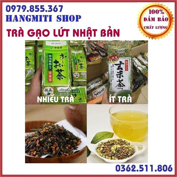 Trà xanh gạo lứt rang Kunitaro Nhật Bản chính hãng