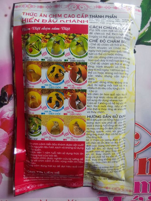 Hình ảnh Cám Chim Chào Mào Hiển Bảo Khánh Số 2 Căng Lửa _ 200g