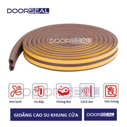 6m Gioăng (ron) cao su khung cửa tự dính cách âm, ngăn bụi, giảm chấn, loại 2,4,6,8,10,12,15mm – Doorseal (Vietnam) – RONKC