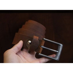 (SIÊU SALE -GIÁ HUỶ DIỆT ) dây nịt 3.8cm 100% da bò đầu ghim cao cấp – NDN45i392