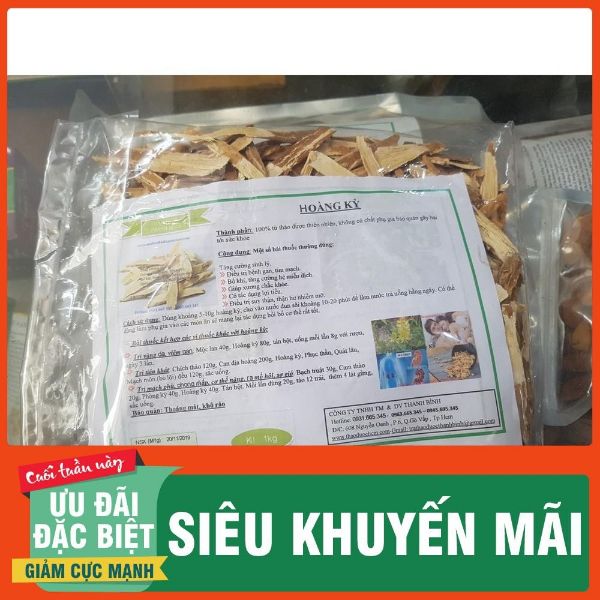 Hình ảnh 100g hoàng kỳ thái lát sao sẵn