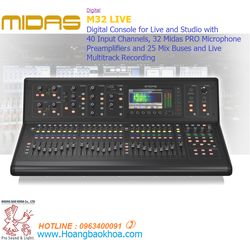 >> BÁO GIÁ BỘ TRỘN ÂM THANH 40 KÊNH BEHRINGER, MODEL:X32 PRODUCER - HÀNG NHẬP KHẨU | Shopee Lazada Sendo Tiki mới nhất 228 Mixer Digital MIDAS M32 LIVE - Bộ Trộn Âm Thanh 40 Kênh Đẳng Cấp