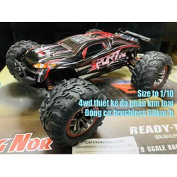 xe điều khiển Truggy VLX động cơ brushless 60km.h size to 1.10