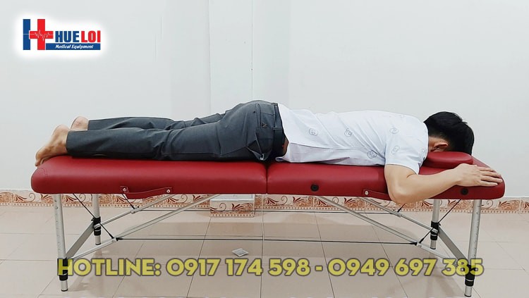 Giường massage gấp gọn chân hợp kim nhôm M4
