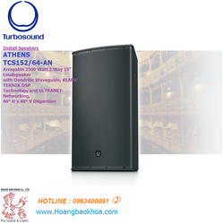 Loa active turbosound tcs152/64-an - 15"-2 ways 2,500 watts