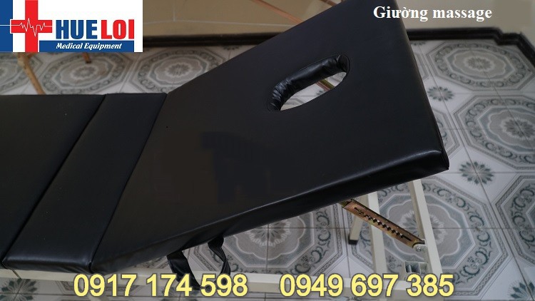 Giường massage di động nâng đầu có 6 chân chắc chắn M9