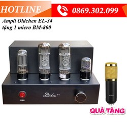 >> BÁO GIÁ AMPLI ĐÈN OLDCHEN EL34 BL-02 CÔNG SUẤT 10W/ 1 KÊNH CHẤT ÂM MỀM MẠI - CHI TIẾT - MÊ HOẶC LÒNG NGƯỜI ANZ | Shopee Lazada Sendo Tiki mới nhất 100 Bộ khuếch đại âm thanh Amply Oldchen EL34 màu đen 4 bóng tặng kèm 1 micro bm800