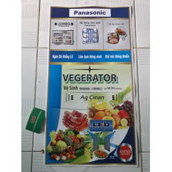 Tem dán tủ lạnh PANASONIC nhỏ tặng kèm keo dán
