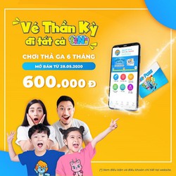 Vé Thần Kỳ TiNiWorld (vào cổng không giới hạn trong 6 tháng)