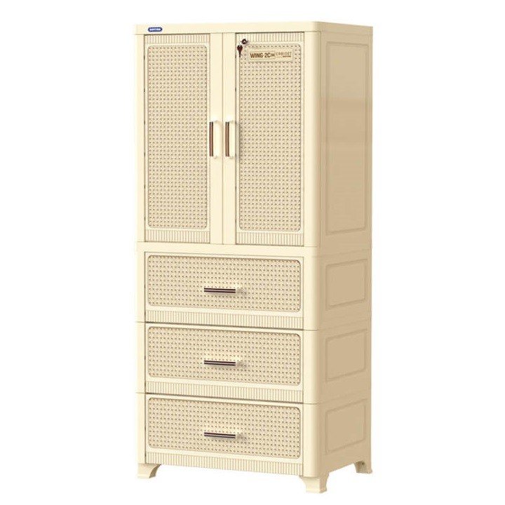 TỦ NHỰA WING DUY TÂN 2 CÁNH 3 NGĂN 1158