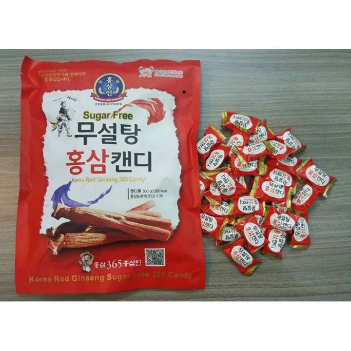 Kẹo Sâm Hàn Quốc Không Đường 365 Cao Cấp 500g