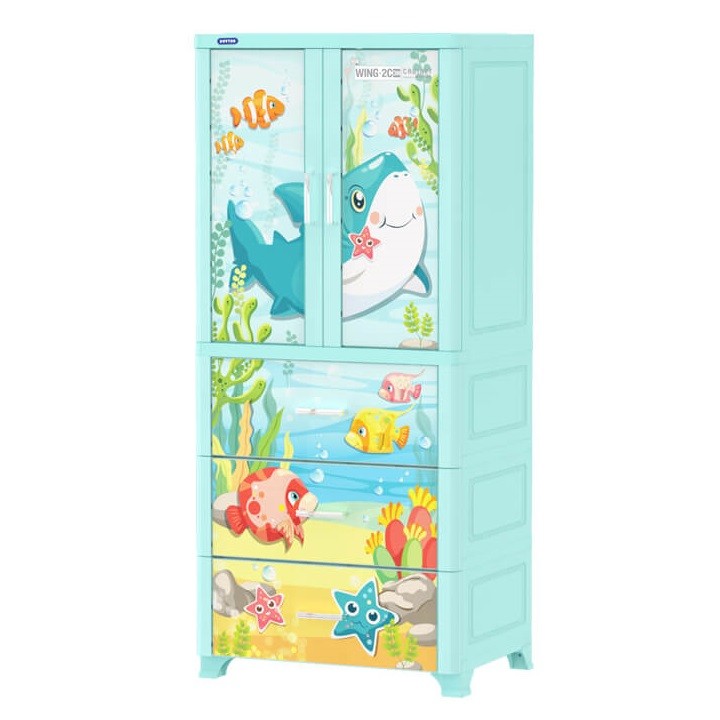 TỦ NHỰA WING DUY TÂN 2 CÁNH 3 NGĂN 1158