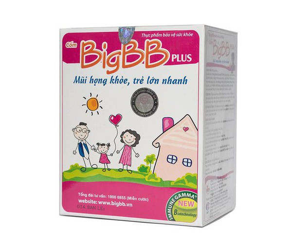 Cốm giúp làm giảm triệu chứng viêm đường hô hấp trên BigBB Plus