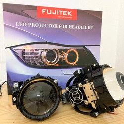 Bi LED cos pha Fujitek V2.8 inch cho ô tô, xe máy loại không khoét chóa – bảo hành 3 năm – FUJITEK2.8