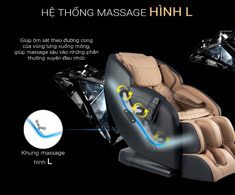 Ghế Massage 4D Black Diamond MK-5600