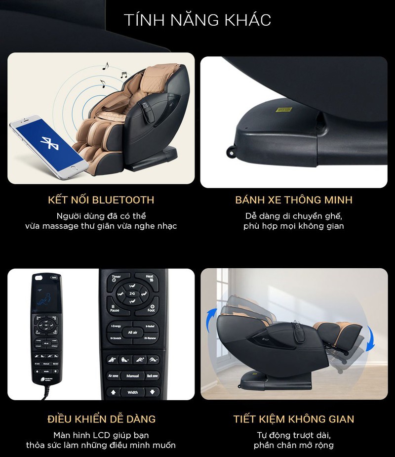 Ghế Massage 4D Black Diamond MK-5600