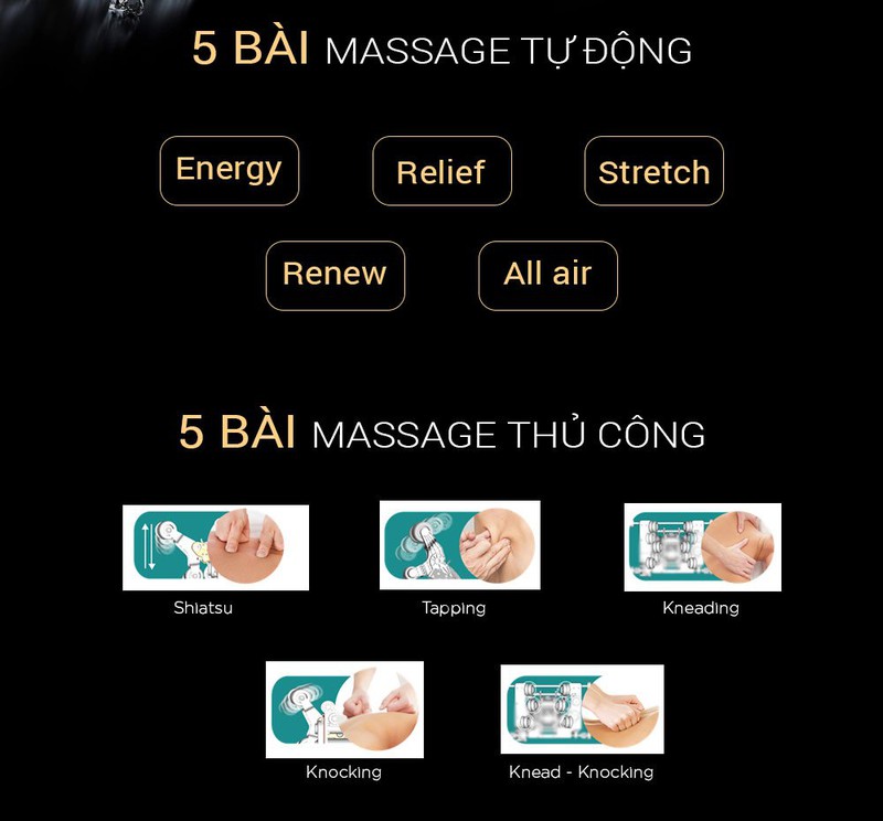 Ghế Massage 4D Black Diamond MK-5600