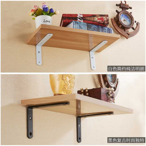 Kệ Gỗ Treo Tường + Ke Sắt Chữ L Dài 40,50,60Cm - K020
