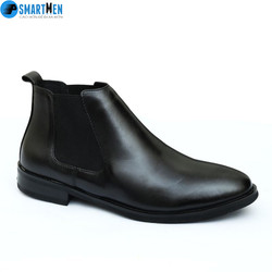 Giày da nam chelseaboots mũi tròn cá tính Smartmen GD333-D (màu đen) – GD333-D