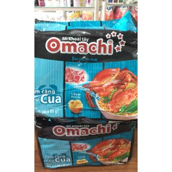 Mì Omachi Tôm Càng Riêu cua 80g lốc 5 gói