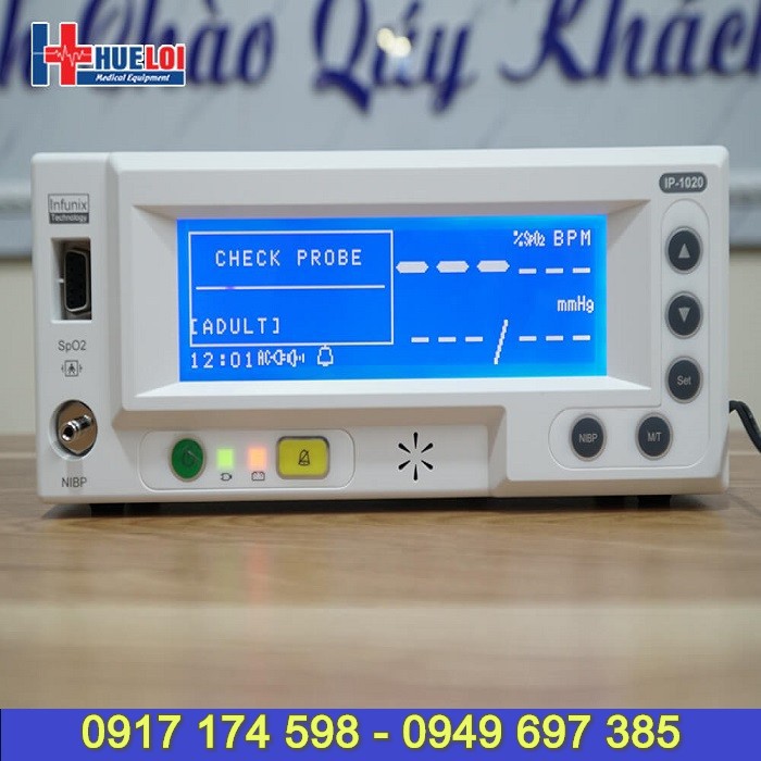 Máy theo dõi bệnh nhân 3 thông số INFUNIX IP-1020