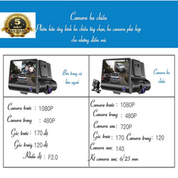 Camera Hành Trình Xe Hơi Cao cấp_3 Camera BH 5 Năm Camera Hành Trình Xe Hơi Cao cấp_3 Camera BH 5 Năm